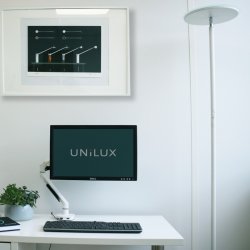 Unilux Leddy Led gulvlampe Uplight - Gulvlampe hvid