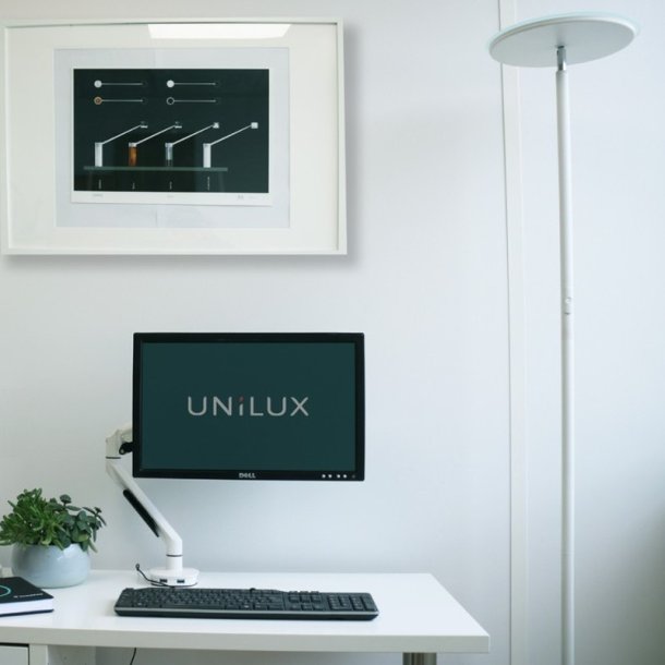 Unilux Leddy Led gulvlampe Uplight - Gulvlampe hvid