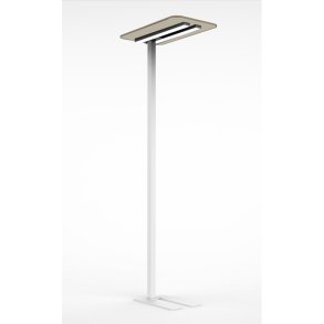 Unilux Nexus Pet Led gulvlampe Uplight - Lydabsorberende Gulvlampe hvid