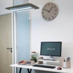 Unilux Nexus Pet Led gulvlampe Uplight - Lydabsorberende Gulvlampe hvid