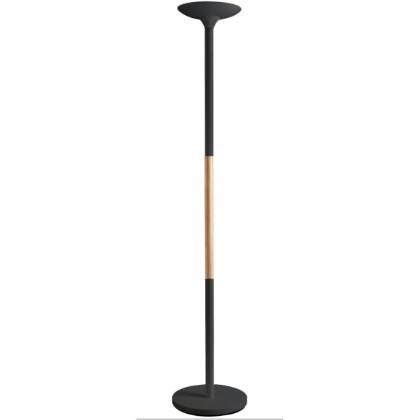 Unilux Pryska Led gulvlampe Uplight - Kraftig gulvlampe sort