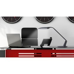 Unilux Skrivebordslampe DUO LED Lampe - sort roterbar kontorlampe