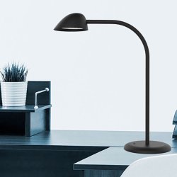 Unilux Skrivebordslampe Easy LED Lampe - effektiv sort kontorlampe