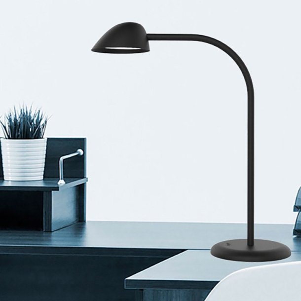 Unilux Skrivebordslampe Easy LED Lampe - effektiv sort kontorlampe