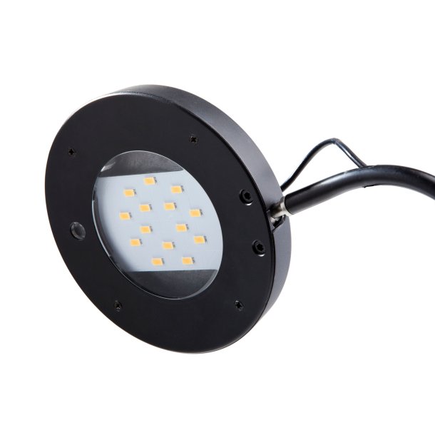 Unilux Skrivebordslampe Eyelight - sort LED kontorlampe med cirkadisk lysstyring