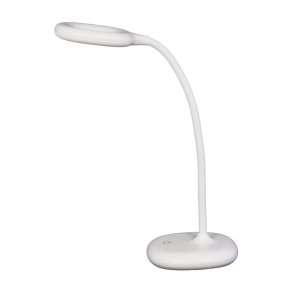 Unilux Skrivebordslampe Galy 1800 - Hvid, lille og fleksibel LED kontorlampe