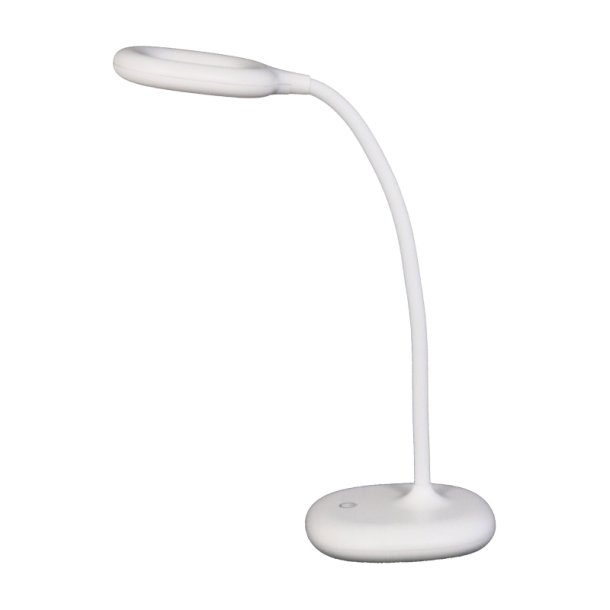 Unilux Skrivebordslampe Galy 1800 - Hvid, lille og fleksibel LED kontorlampe