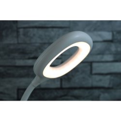 Unilux Skrivebordslampe Galy 1800 - Hvid, lille og fleksibel LED kontorlampe