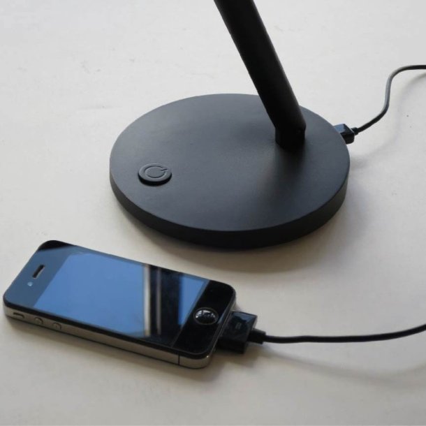Unilux Skrivebordslampe Jack - Sort ergonomisk LED kontorlampe