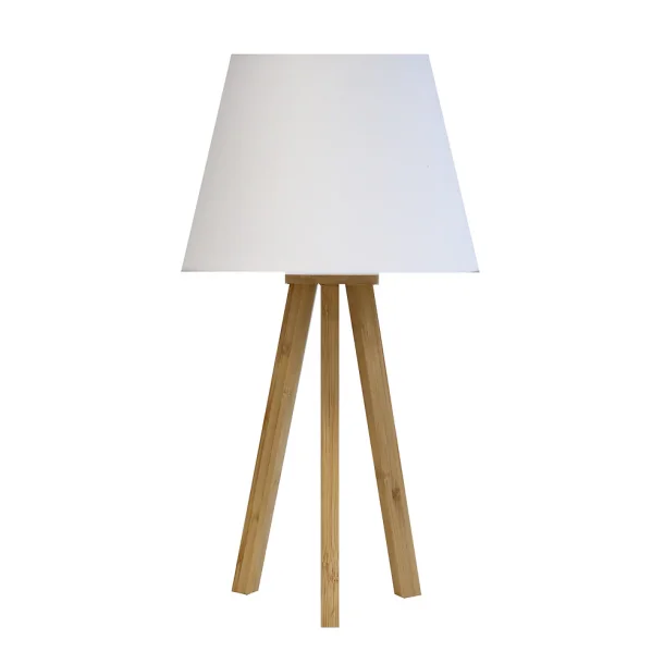 Unilux Skrivebordslampe Katy - Hvid bambus LED kontorlampe