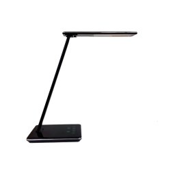 Unilux Skrivebordslampe Linka - Sort foldbar LED kontorlampe