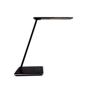 Unilux Skrivebordslampe Linka - Sort foldbar LED kontorlampe