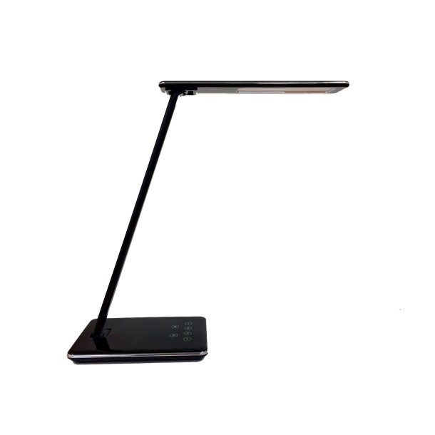 Unilux Skrivebordslampe Linka - Sort foldbar LED kontorlampe