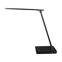 Unilux Skrivebordslampe Novy - Sort foldbar LED kontorlampe