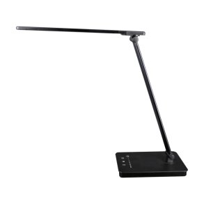Unilux Skrivebordslampe Novy - Sort foldbar LED kontorlampe