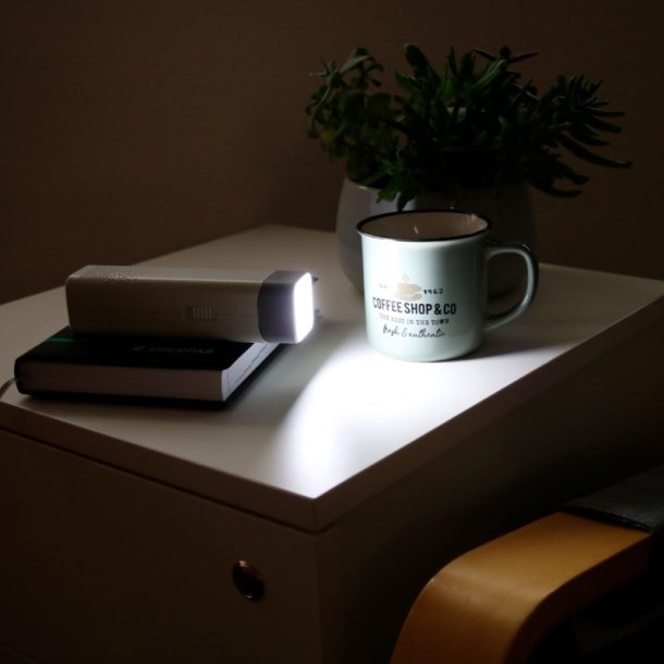 Unilux Skrivebordslampe Pocketlight - Hvid mobil lommelygte og LED kontorlampe