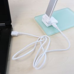 Unilux Skrivebordslampe Popy - Hvid stilren LED kontorlampe