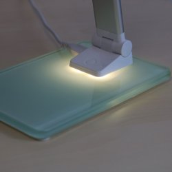 Unilux Skrivebordslampe Popy - Hvid stilren LED kontorlampe