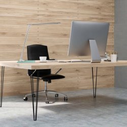 Unilux Skrivebordslampe Popy - Hvid stilren LED kontorlampe