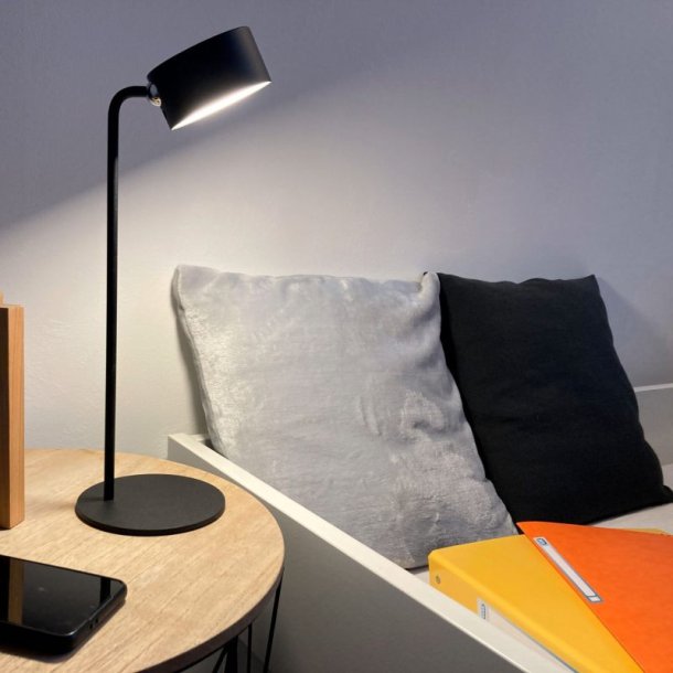 Unilux Skrivebordslampe Sunset - Sort LED kontorlampe med roterende hoved