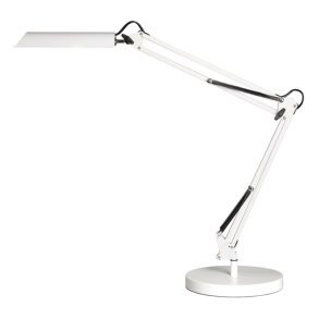 Unilux Skrivebordslampe Swingo - Hvid ergonomisk LED kontorlampe