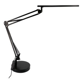 Unilux Skrivebordslampe Swingoled 2.0 - Sort fleksibel LED kontorlampe