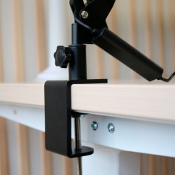 Unilux Skrivebordslampe Swingoled 2.0 - Sort fleksibel LED kontorlampe