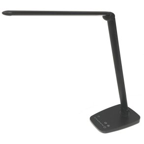 Unilux Skrivebordslampe Twistled - Sort d�mpbar LED kontorlampe