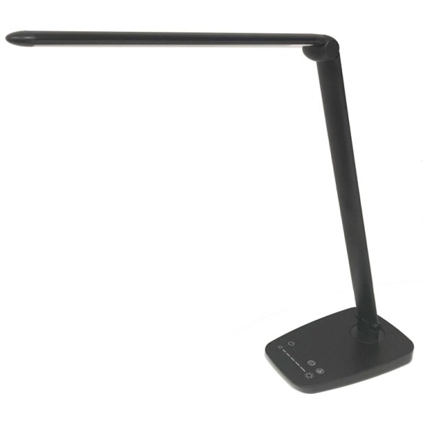 Unilux Skrivebordslampe Twistled - Sort d�mpbar LED kontorlampe