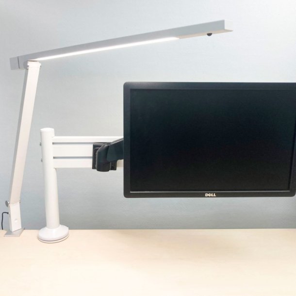 Unilux Skrivebordslampe VenusLight - Hvid kraftig LED kontorlampe