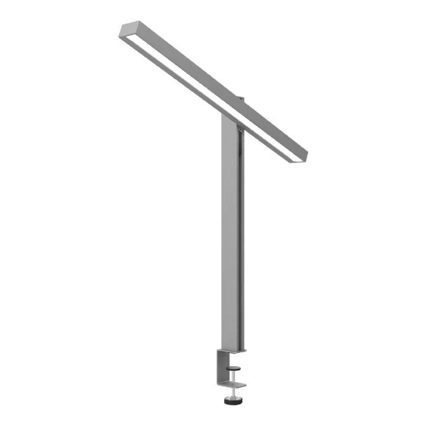 Unilux Skrivebordslampe Zenith - Metalgr� LED kontorlampe p� klemme