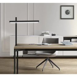 Unilux Skrivebordslampe Zenith - Sort LED kontorlampe p� klemme