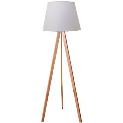 Unilux Tooka Led gulvlampe - Bambus gulvlampe hvid