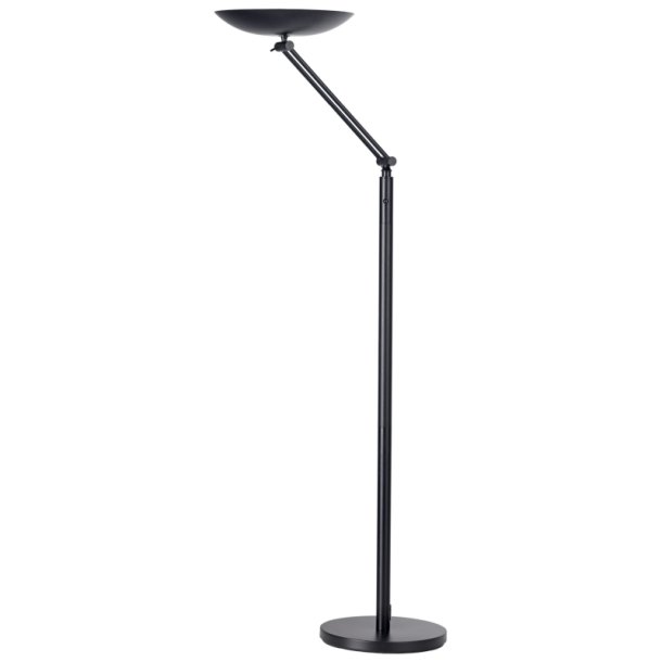Unilux Varialux Led gulvlampe Uplight - Effektiv leddelt gulvlampe sort
