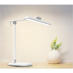 Unilux Pureline bordlampe - hvid LED kontorlampe - fleksibel arm