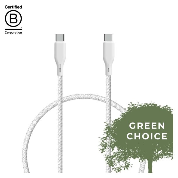 Upstr&ouml;m &Euml;ssentials 100W kabel - USB-C til USB-C - 1.2m - 480 Mbps - 100% genbrugt plast