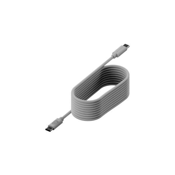 Upstrm USB-C kabel - 100W - USB-C til USB-C - 1.2m - Recycled TPE - hvid