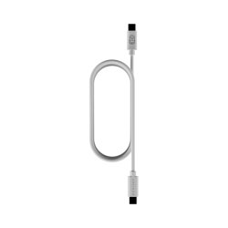 Upstrm USB-C kabel - 100W - USB-C til USB-C - 2.5m - Recycled TPE - hvid