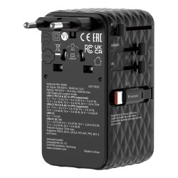 Verbatim - Charge 'n' Travel 70W 2C retractable Universal Travel Adapter Sort - Universal - AC - 1 - 14 - Indoor - 4