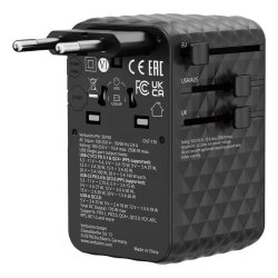 Verbatim - Charge 'n' Travel 170W Universal Travel Adapter Sort - Universal - AC - 1 - 3 - 14 - Indoor