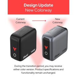 Verbatim - Mini GaN Charger 140W with Display - Universal - AC - 3 - 1 - Power Delivery 3.0, Quick Charge 3.0 - Indoor