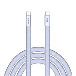Verbatim - Sync & Charge SoftTouch Cable 60W USB-C to USB-C | 120cm | Purple - USB 2.0 - USB C - Male - Straight - Therm