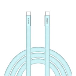 Verbatim - Sync & Charge SoftTouch Cable 100W USB-C to USB-C | 120cm | Blue - USB 2.0 - USB C - Male - Straight - Thermo