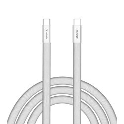 Verbatim - Sync & Charge SoftTouch Cable 100W USB-C to USB-C | 120cm | Hvid - USB 2.0 - USB C - Male - Straight - Therm