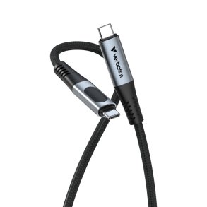 Verbatim - Sync & Charge USB C to USB C 100W Display 120 cm - USB 2.0 - USB C - Male - Straight - Nylon - 0.48 Gbit/s