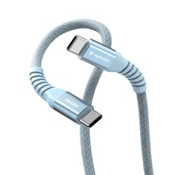 Verbatim - Sync &amp; Charge Magnetic Cable - 60W USB-C to USB-C 120 cm Blue - USB 2.0 - USB C - Male - Straight - Nylon - 0