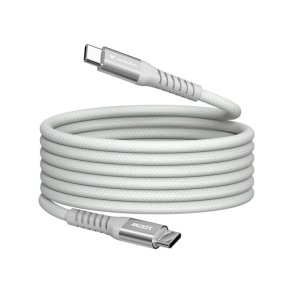 Verbatim - Sync & Charge Magnetic Cable - 100W USB-C to USB-C 120 cm Grey - USB 2.0 - USB C - Male - Straight - Nylon - 