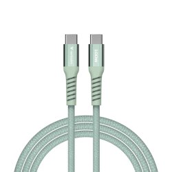 Verbatim - Sync &amp; Charge Magnetic Cable - 100W USB-C to USB-C 120 cm Green - USB 2.0 - USB C - Male - Straight - Nylon -