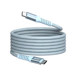 Verbatim - Sync &amp; Charge Magnetic Cable - 100W USB-C to USB-C 120 cm Blue - USB 2.0 - USB C - Male - Straight - Nylon - 