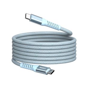 Verbatim - Sync & Charge Magnetic Cable - 100W USB-C to USB-C 120 cm Blue - USB 2.0 - USB C - Male - Straight - Nylon - 